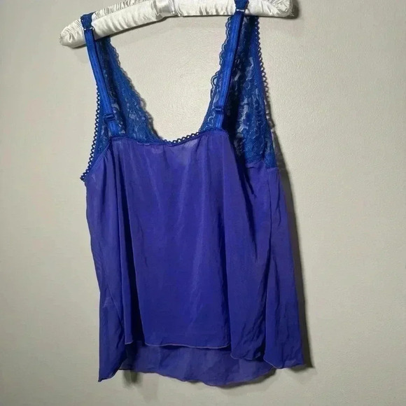 La vie en rose babydoll lace ultraviolet top ML - Picture 4 of 5